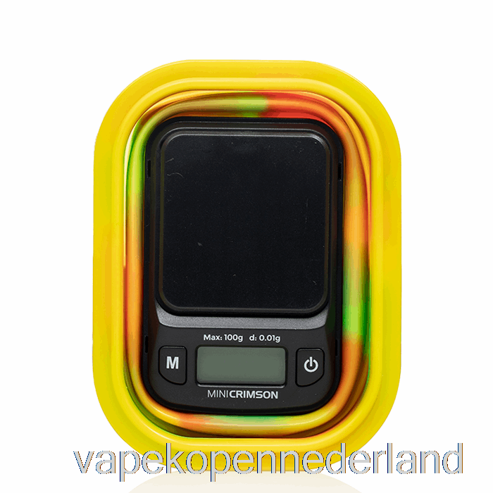 Elektronische Sigaret Vape Truweigh Mini Karmozijnrode Digitale Weegschaal Met Opvouwbare Kom Rasta Kom